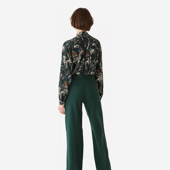 The Printed Tie Neck Blouse - Picture 3 of 3